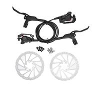 ANKROYU Frenos de disco hidráulicos para bicicleta eléctrica Kit de freno de disco de presión de aceite delantero trasero de 4 pistones de frenado de alto rendimiento para bicicle