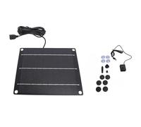 ANKROYU Fuente de bomba de agua solar de 6 W, fuente de agua de paisaje con energía solar de silicio monocristalino con salida USB para jardín al aire, terraza y césped