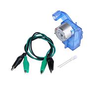 ANKROYU Generador de energía con manivela, cargador de emergencia, generador de electricidad de dinamo mecánica, kit de experimento científico para adultos, educativo STEM, azul, 6