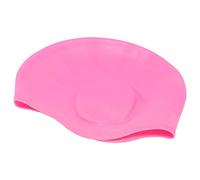 ANKROYU Gorro de natación de Silicona Protección para los oídos Gorro de natación ergonómico Tridimensional para Adultos Hombres Mujeres Nadadores Profesionales Competición de Entr (Rosa (Gorro de