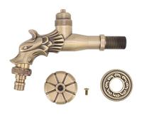 ANKROYU Grifo de latón antiguo con forma de caballo de bronce vintage, grifo para lavabo de baño, rosca interna G1/2, grifo de agua de cobre puro para tocador de baño y fregadero d