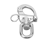 ANKROYU Heavy Duty 316 Stainless Steel Rotating Spring Hook Snap Clip with 360 Degree Swivel Rust Proof Design for Marine Construction and Industrial Rigging Hardware Accessories (Longitud total 87