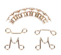 ANKROYU Hebilla de cintura ajustable, juego de extensor de botones de acero inoxidable, herramienta reutilizable, desmontable, pantalones vaqueros, falda, sujetador de cuello para (Oro)