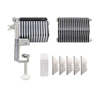 ANKROYU Herramienta cortadora de encaje de cuero de primera calidad, pelador de cuero de escritorio de alimentación manual resistente para manualidades, cinturones, trenzado, fabri