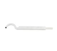 ANKROYU Herramienta de torneado de madera, barra de herramientas de cincel de torno con punta de carburo con cortador de inserción de carburo redondo de 8,9 mm (Cuchillo ahuecador curvo grande)