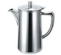 ANKROYU Hervidor de agua frío de acero inoxidable 304, botella de agua multifuncional, tetera, de mano, portátil duradero de primera calidad para viajes en casa, oficina, plateado