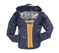 ANKROYU Insulated Beer Covers Double Layer Thermal Drink Jackets for Cans Bottles Keep Beverages Cold Stylish Funny Practical Gifts for Beer Lovers Friends Parties Polyester Silver (Azul oscuro