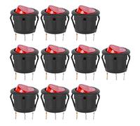 ANKROYU Interruptor basculante KCD1, interruptor basculante redondo de 3 pines, mini interruptor de palanca, interruptores basculantes resistentes para maquinaria industrial, elect