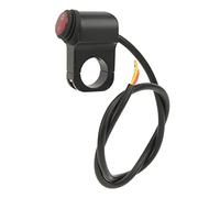 ANKROYU Interruptor de faro de manillar de motocicleta de 22 mm Botón de control de luz antiniebla de aleación de aluminio Ajuste universal para la mayoría de bicicletas Vehículos