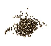ANKROYU Joyas Beads Beads de semillas Beads 200pcs Cuentas espaciador de metal para collar de pulsera de bricolaje que hace material de hierro 4 mm 4 colores (Bronce)