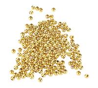 ANKROYU Joyas Beads Beads de semillas Beads 200pcs Cuentas espaciador de metal para collar de pulsera de bricolaje que hace material de hierro 4 mm 4 colores (Brota)
