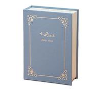 ANKROYU Joyero En Forma De Libro, Caja De Almacenamiento Magnética De Doble Cara De Cuero PU De Gran Capacidad para Collares Y Pendientes para Uso Doméstico(Azul)