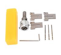 ANKROYU Juego de 8 brocas para pulsera de carpintería HSS, juego de brocas de anillo de madera multifuncionales con 3 cuchillas