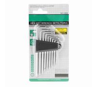 ANKROYU Juego de 9 llaves hexagonales en forma de L con mango ergonómico de acero al cromo vanadio tratado térmicamente para bricolaje, reparación del hogar, mantenimiento automotr