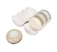 ANKROYU Juego de cápsulas de Viaje, Paquete de 4 contenedores de artículos de tocador portátiles a Prueba de Fugas, operación a presión, champú, Gel de baño, dispensador de loción,