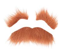 ANKROYU Juego De Cejas De Barba Falsa, Cejas Falsas Y Pegatinas De Barba Falsa, Accesorios Marrones, Suministros Para Fiestas