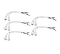ANKROYU Juego de conectores eléctricos de 2 pines, kit de enchufe macho hembra con tapas de rosca para barra de luz LED, cableado automotriz, marino, RV, 17 AWG, 5 paquetes ABS con