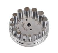 ANKROYU Juego de cortadores de discos de acero profesional, 17 troqueles, herramienta de fabricación de joyas para entusiastas de la artesanía de perforación de papel de cuero y Me