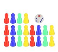 ANKROYU Juego de Dados y Piezas de ajedrez de Colores de plástico, peones de Juego de Moda Juegos de Mesa, Accesorios para Juegos de Cartas, Actividades en INT