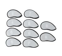 ANKROYU Juego de Fundas para Cabezas de Palos de Golf, 10 Uds., Malla de Nailon Transpirable de Primera Calidad, Forro Suave, Cubiertas Protectoras de Hierro para Palos de Golf, CU (Gris)