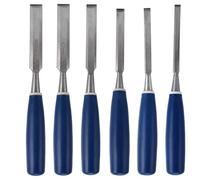 ANKROYU Juego de Herramientas de cincel de madera, 6 uds., cinceles profesionales para trabajar la madera, 45 mangos de ABS duraderos y afilados de acero para carpinteros y artista