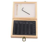 ANKROYU Juego de herramientas de torneado indexables de 5 piezas, herramienta de torneado de carburo cementado, herramienta de torneado de tornos de mecanizado a prueba de óxido,