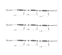 ANKROYU Juego de jaula de anzuelo de pesca profesional, 3 piezas de anzuelos de acero con alto contenido de carbono con diseño de alimentador de resorte para lubina, trucha, agua s (estoy avergonzado)