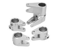 ANKROYU Juego de montaje de enlace de tubo de eje, piezas de actualización de coche RC de alta resistencia de aleación de aluminio para SCX10 PRO, rendimiento de estabilidad mejora (Plata)