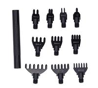 ANKROYU Juego de perforadoras de cuero profesionales, puntas de acero de alto carbono de 10 piezas, perforadoras duraderas para cinturones para manualidades de cuero, proyectos y r