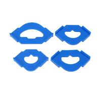 ANKROYU Juego de plantillas para redondear esquinas de carpintería de primera calidad, 4 piezas, plantillas de enrutador de plástico ABS R20 R25 R30 R40 para bordes redondeados sua