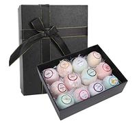 ANKROYU Juego de Regalo de Bombas de baño hidratantes y refrescantes, Bola de Sal de baño con extracto de Planta, Aceite Esencial, la Mejor Idea de Regalo de cumpleaños para Ella/él, Esposa, Novia, m
