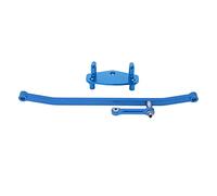 ANKROYU Juego de soportes para servo de varilla de dirección de aluminio RC, piezas de mejora de alto rendimiento, duraderas y ligeras para camiones LOSI LMT 4WD de eje sólido a es (Azul)