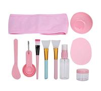 ANKROYU Juego De Tazones Para Mezclar Máscaras Faciales, 12 Piezas Juego De Tazones Para Mezclar Tratamientos Faciales Kit De Herramientas Cuchara Tazón Cepillo Palo Botella De Aerosol Herramienta De