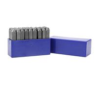 ANKROYU Juego de troqueles y punzones de acero para letras y números, de, para artesanos, artistas y aficionados al bricolaje, 9/27 piezas, 3 mm y 6 mm (Conjunto de 6 mm de 27 letras)