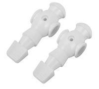 ANKROYU Jugadores de futbolín Premium Juego de 2 Piezas Muñecas de Repuesto de fútbol de Mesa Futbolín de plástico Duradero para Hombres para Juegos de Interior Neg (Blanca)