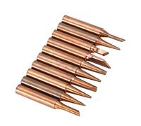 ANKROYU Kit de 10 puntas de soldadura de cobre premium para estaciones 936, 937, 938, 969, 8586 y 852D. Repuestos de alto rendimiento sin plomo para reparación de electrónica y pro