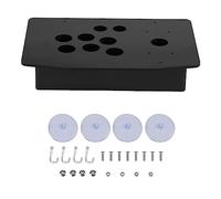 ANKROYU Kit de Caja y Panel de Joystick DIY Negro Panel acrílico con Tornillos y ventosas para constructores de máquinas de Juegos Personalizados Entusiastas de los Juegos Retro cl