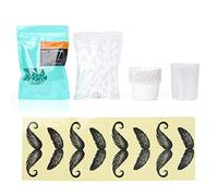ANKROYU Kit de cera para depilación de nariz, indoloro, eficaz, seguro, suministros de depilación rápida para hombres y mujeres, incluye cuentas de cera de 50 g, 20 extractores de