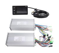 ANKROYU Kit de controlador de motor sin escobillas, pantalla LCD resistente al agua, alojamiento de gestión térmica de aleación de aluminio, conjunto de conversión de bicicleta elé