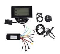 ANKROYU Kit de conversión de bicicleta eléctrica Controlador 26A con panel de pantalla LCD S900 Manija de freno del acelerador del pulgar para motores de 500W 750W DIY E Bike Scoot