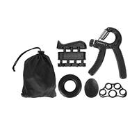 ANKROYU Kit de fortalecimiento de agarre manual, juego de entrenador de antebrazo de silicona de resistencia ajustable para entrenamiento de fuerza, alivio y recuperación del entre