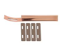 ANKROYU Kit de herramientas profesionales para esquivar cuero con 4 cuchillas reemplazables de acero al carbono, cuchillo artesanal de cuero con borde curvado para bricolaje, pelet (oro rosa)