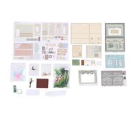 ANKROYU Kit de Mini casa de Bricolaje, Juego de construcción de casa de jardín pequeña Que se Puede Abrir y Cerrar con Papel de Madera con Tira de luz, decoración del hogar, Regalo