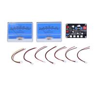 ANKROYU Kit de placa de controlador de medidor VU profesional Indicador de nivel de audio de alta precisión retroiluminado ajustable para el de audio del automóvil de estudio en c