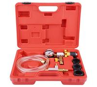 ANKROYU Kit de probador de bomba de vacío de purga de frenos profesional, herramienta de diagnóstico automotriz universal de 6 piezas con cuerpo de latón para pruebas de presión de