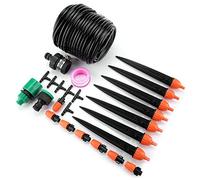 ANKROYU Kit de riego por goteo automático, de riego de plantas con ahorro de agua, juego de microirrigación para invernadero, jardín, manguera de 10M, equipo de riego DIY