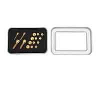 ANKROYU Kit de tornillos de palanca de freno de bicicleta de montaña de aleación, tornillos de ajuste de sujeción de manija de freno duraderos y ligeros con arandelas para palancas (Oro)