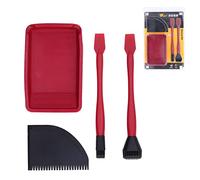 ANKROYU Kit Profesional Completo de Pegamento de Silicona Juego de Aplicadores de Pegamento para Madera con Cepillos Bandeja Peine Esparcidor para Carpintería Proyectos de Manualid