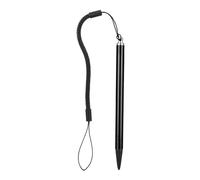 ANKROYU Lápiz Capacitivo Resistente Profesional para Pantalla táctil con Cuerda de Resorte, diseño de Punta Dura para POS, PDA, navegador de Coche, PC Industrial, Negro, Plateado y (Negro)