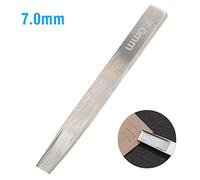 ANKROYU Leather Punch Cutter Alloy Steel Professional Leather Craft Tool Hand Weaving Slot Punching Kit for Leather Working DIY Projects 7mm 8mm 9mm 10mm (7.0 mm)